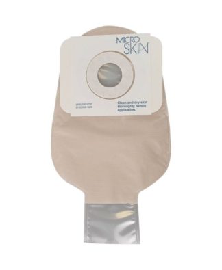 Cymed One-Piece Drainable Pouch with MicroSkin Adhesive Barrier and Thin Washer