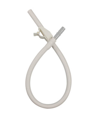 Urocare Silicone Extenstion Tubing with Clamp Valve