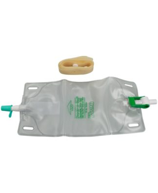 DISPOZ-a-BAG Urinary Leg Bag With Flip-Flo Valve-Latex Straps