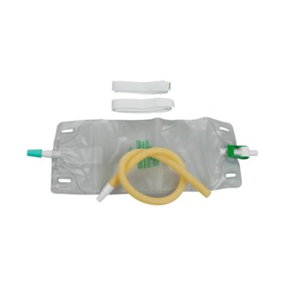 DISPOZ-a-BAG Urinary Leg Bag With Flip-Flo Valve-Latex Tubing