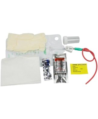 Bard Intermittent Tray Bi-Level Red Rubber and Preattached to a 1000ML Collection Bag