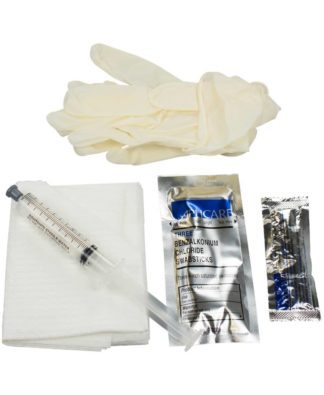 Bardia Foley Insertion Trays with BZK Swabs