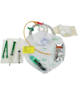 Lubricath Drainage Bag Foley Tray Anti Reflux Chamber & Tamper-Evident Seal