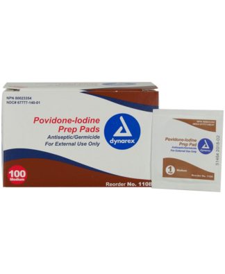 Dynarex Povidone-Iodine Prep Pads