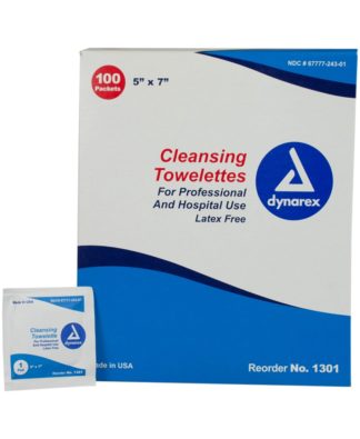 Dynarex Benzalkonium Cleansing Towelettes