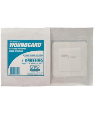 WoundGard Bordered Gauze Dressing, Sterile