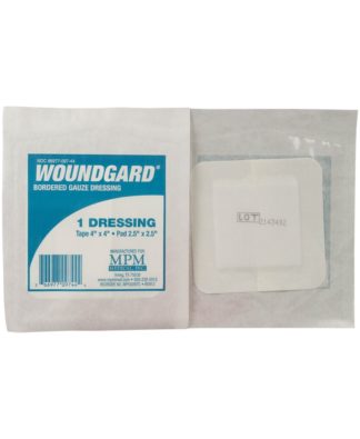 WoundGard Bordered Gauze Dressings, Non-sterile