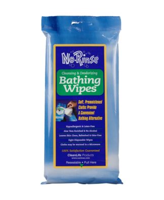 No Rinse Bathing Wipes