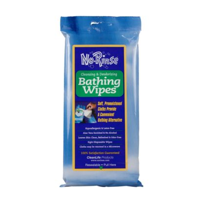 No Rinse Bathing Wipes