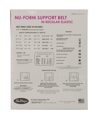 Nu-Form Support Belt, Left Sided Stoma