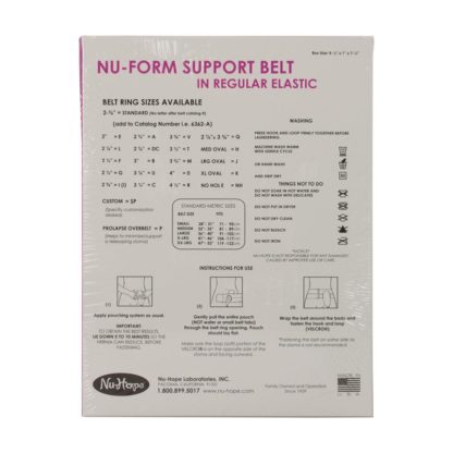 Nu-Form Support Belt, Left Sided Stoma