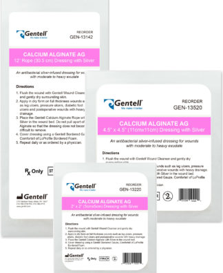 Gentell Calcium Alginate Dressing with Silver