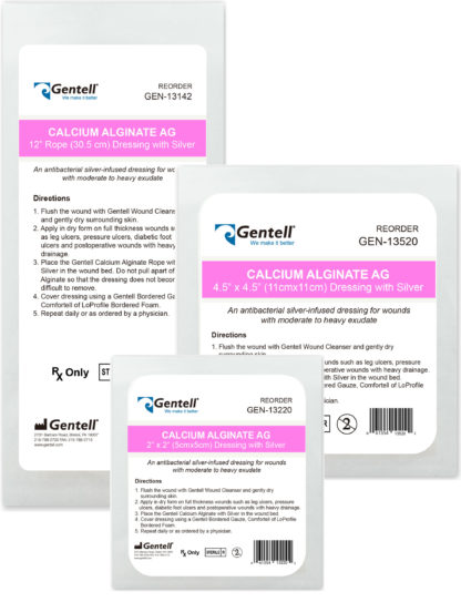 Gentell Calcium Alginate Dressing with Silver