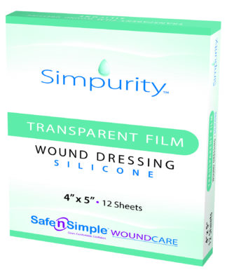 Simpurity Transparent Film Silicone Wound Dressing