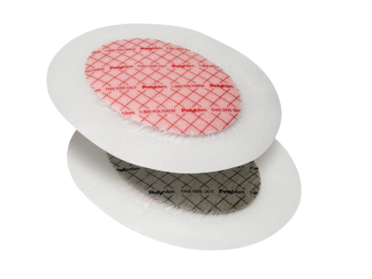 Oval PolyMem Silicone Border Dressing