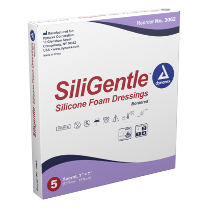 SiliGentle Silicone Bordered Foam Sacral Dressing