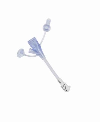 MIC-KEY Medication Extension Set WITH SECUR-LOK Righy Angle Connector & 2 Port Y