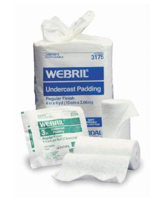 Webril 100 Percent Cotton Undercast Padding - Non-Sterile