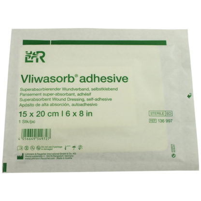 Vliwasorb Border Adhesive Super Absorbent Dressing