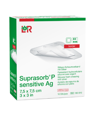 Suprasorb P Sensitive Ag Bordered Dressing