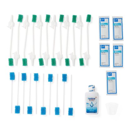 Medline Extended Care Suction Swab Kit with Biotene Mouthwash