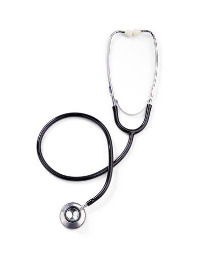 Medline Dual-Head Black Stethoscope