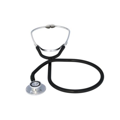 Dynarex Single Head Black Stethoscope