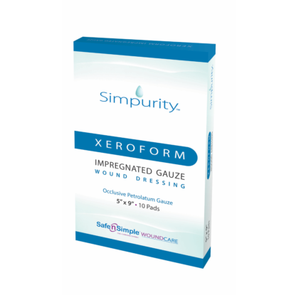 Simpurity Xeroform Impregnated Gauze Wound Dressing