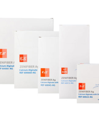 ZeniFiber Calcium Alginate Wound Dressing with Silver