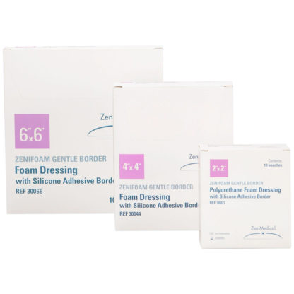 ZeniFoam Gentle Dressing with Silicone Adhesive Border