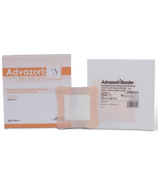 Advazorb Absorbent Foam Wound Dressing with Soft Silicone Border