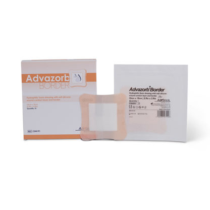 Advazorb Absorbent Foam Wound Dressing with Soft Silicone Border