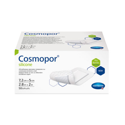 Cosmopor Absorbent Island Dressing with Silicone Adhesive