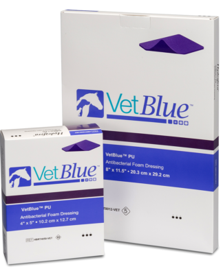 Hydrofera VetBlue PU Antibacterial Foam Dressings - For Use On Animals Only