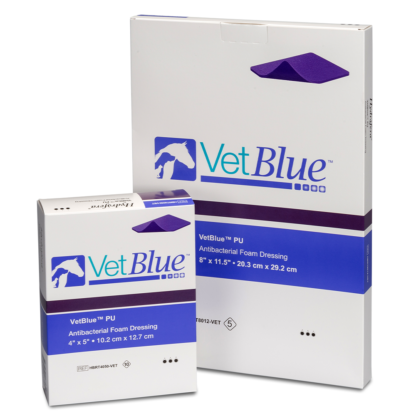 Hydrofera VetBlue PU Antibacterial Foam Dressings - For Use On Animals Only