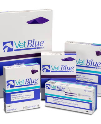 Hydrofera VetBlue PVA Antibacterial Foam Dressings - For Use On Animals Only