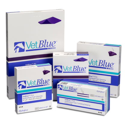 Hydrofera VetBlue PVA Antibacterial Foam Dressings - For Use On Animals Only