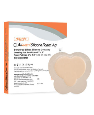 CuraVance Silicone Foam Ag Sacral Bordered Dressing