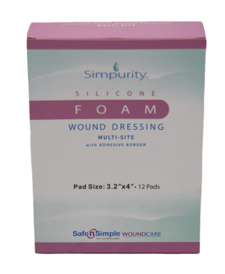 Simpurity Multi-Site Silicone Foam with Adhesive Border