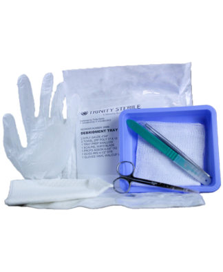 Trinity Debridement Sterile Disposable Standard Tray 