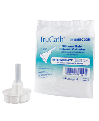 TruCath Male External Catheter with Extended Adhesive