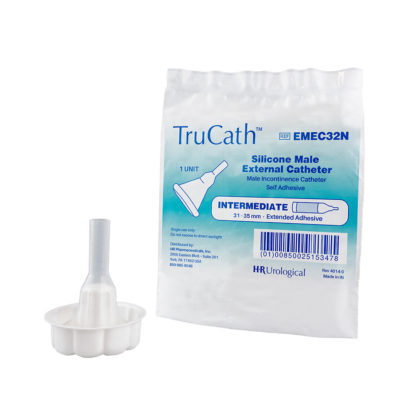 TruCath Male External Catheter with Extended Adhesive