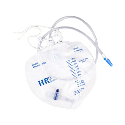 TruCath 2000ML Night Drainage Bag with Double Hanger and Anti-Reflux Valve