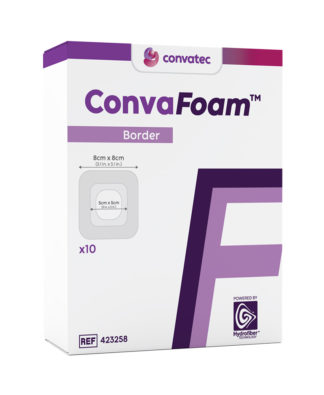 ConvaFoam Border Adhesive Silicone Hydrofiber Foam Dressing