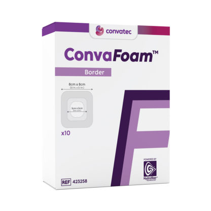 ConvaFoam Border Adhesive Silicone Hydrofiber Foam Dressing