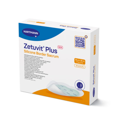 Zetuvit Plus Silicone Sacrum Bordered Dressing - Upgraded Design