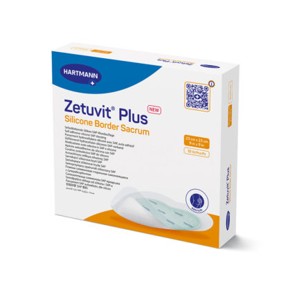 Zetuvit Plus Silicone Sacrum Bordered Dressing - Upgraded Design