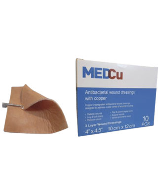 MedCu Antibacterial Three Layer Foam Dressing with Copper Oxide