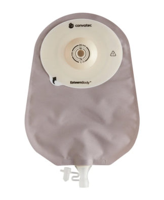 Esteem Body Soft Convex 3.5mm Depth Cut-To-Fit One-Piece Urostomy Pouch with Durahesive Skin Barrier